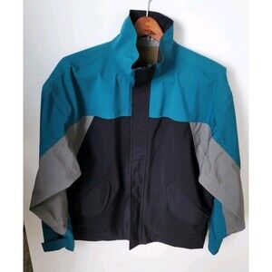 Vtg Made In USA Linksport Gore-Tex Windbreaker Jacket LG 100% Nylon Colorblock